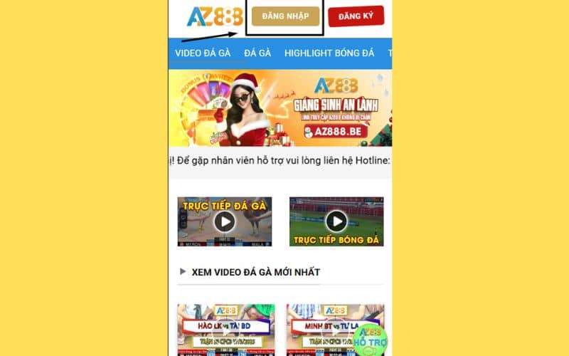 Truy cập vào nhà cái AZ888 và bấm đăng nhập Truy cập vào nhà cái AZ888 và bấm đăng nhập