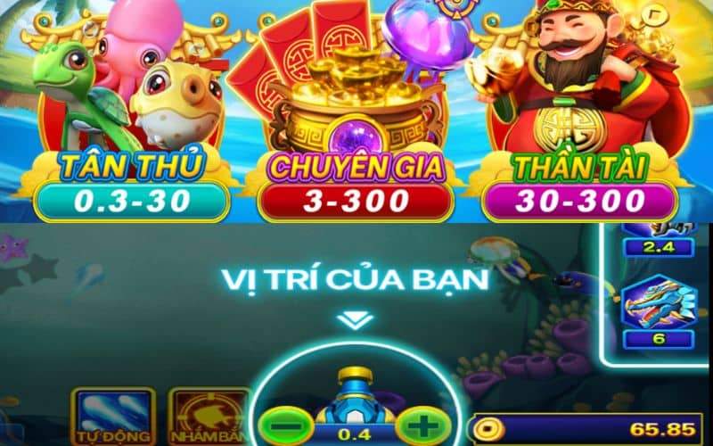 Chọn phòng cược và thiết lập nòng pháo để săn cá Chọn phòng cược và thiết lập nòng pháo để săn cá