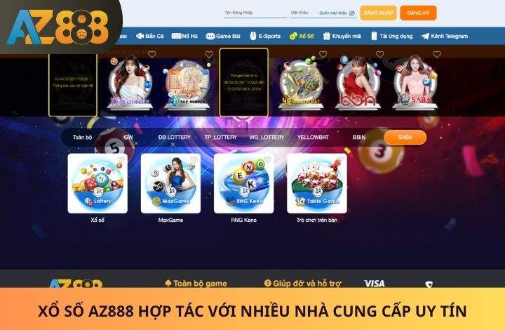 Các sảnh cược có tại Xổ Số AZ888 Các sảnh cược có tại Xổ Số AZ888