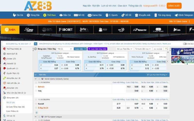 Hướng dẫn các bước cá cược khúc côn cầu trên băng tại AZ888